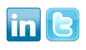 LinkedIn and Twitter sitting in a tree